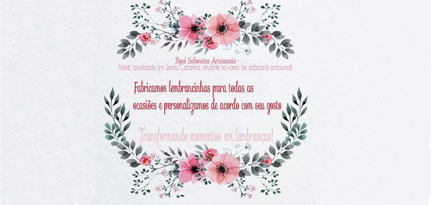 Rosé Sabonetes Artesanais