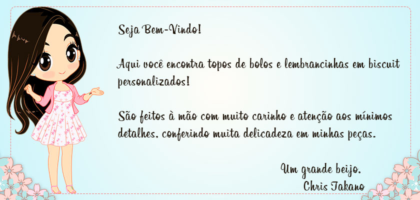 Chris Takano- Arte em biscuit