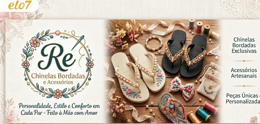 Re chinelas Bordadas