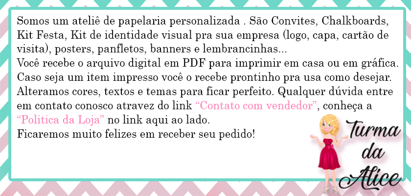 Turma da Alice Personalizados