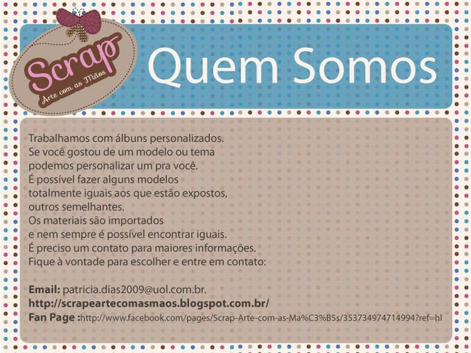 Scrap Arte com as Mãos