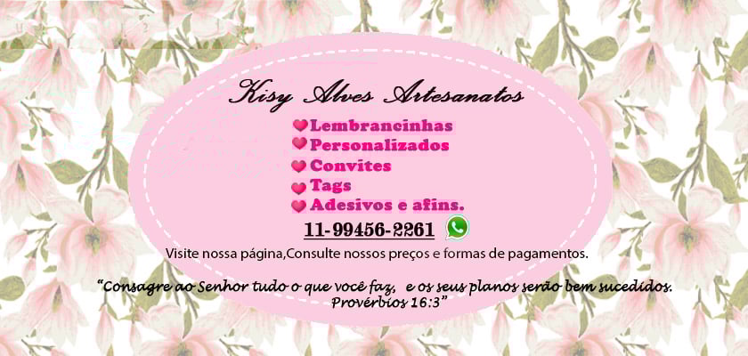 Kisy Alves Artesanatos.
