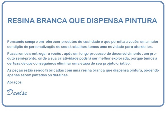 Miniaturas de resina Tudo para arte