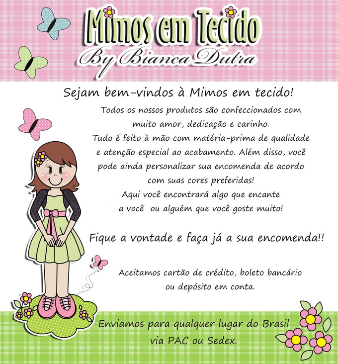 Mimos em tecido By Bianca Dutra