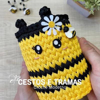 Cesto e Tramas Crochê