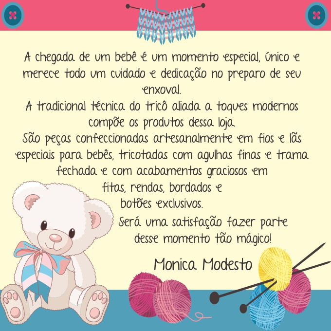 Mimos da Moni - Tricô Artesanal