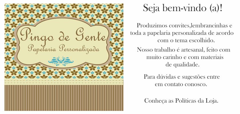 Pingo de Gente Papelaria Personalizada