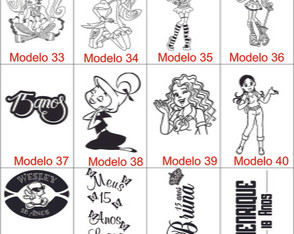 Alguns modelos aniversario infantil